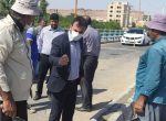 به همت شهرداری و پلیس راهور شهرستان شوشتر انجام شد ;ایمن سازی تردد روی پل شهید کجباف