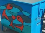 رنگ آمیزی و نقاشی متفاوت سطل های زباله سطح شهر ( ۲ )