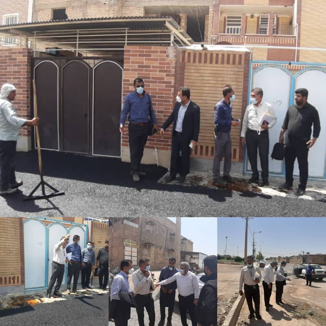 بازدید میدانی سرپرست شهرداری و اعضای شورای اسلامی شهر شوشتر از روند پروژه های در دست اجرا