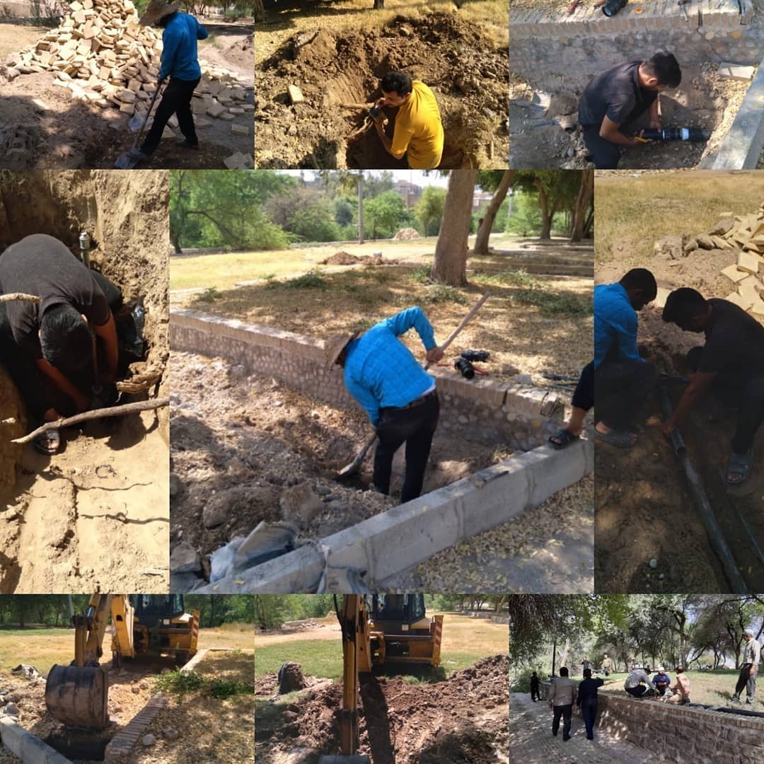 عملیات بازسازی و بهسازی در پارک سیکا به روایت تصویر