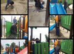 بازسازی وسایل بازی در پارکهای سطح شهر به روایت تصویر
